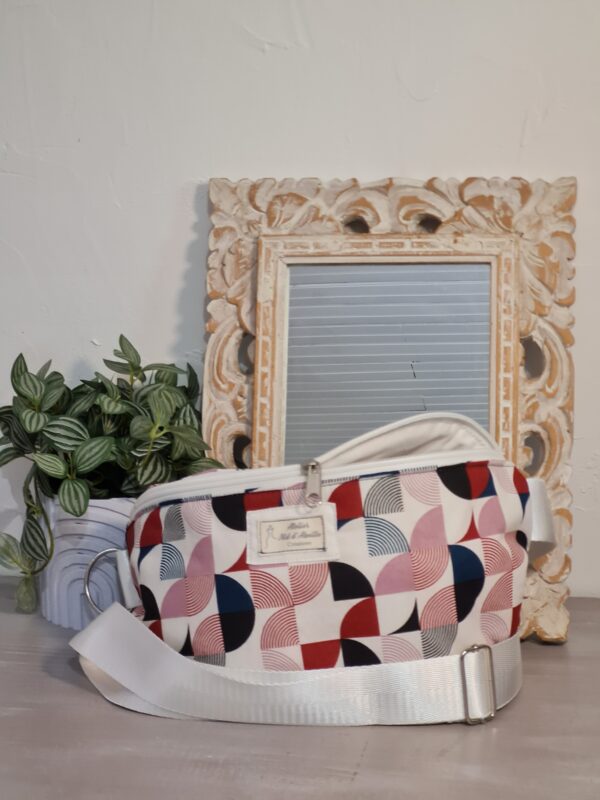 Sac banane, tissu géométrique – Image 2