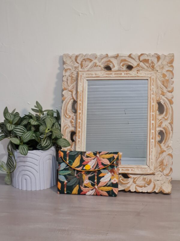Pochette carte, tissu jungle