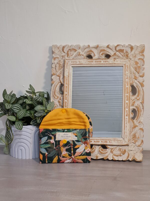 Pochette carte, tissu jungle – Image 2