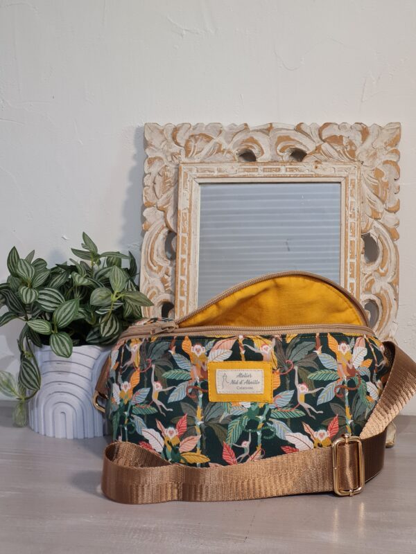 Sac banane, tissu jungle – Image 2