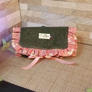 Trousse à bijoux en velours vert