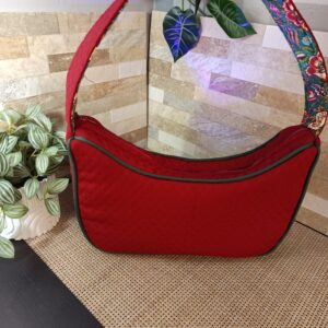 Sac Luna en piqué rouge