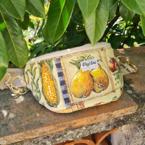 Sac banane, tissu coton fruits/légumes