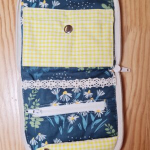 Trousse à bijoux pocket, velours vert pâle